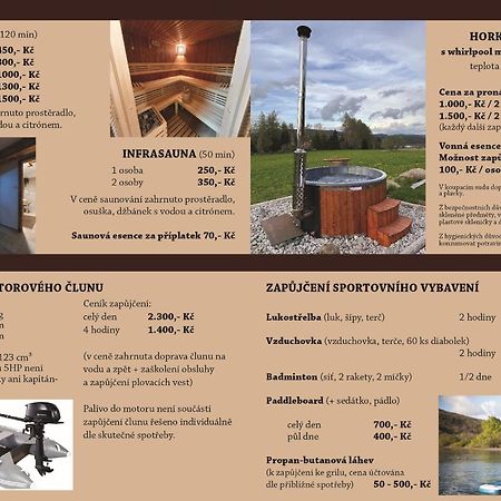 Apartmany Srub Vytonka Lipno Přední Výtoň Eksteriør bilde
